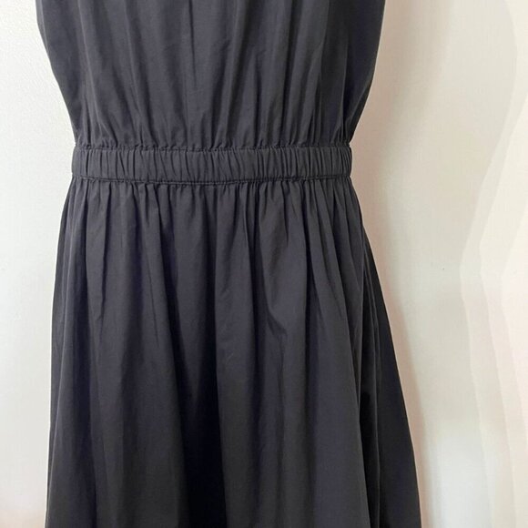 NWT GAP SUMMER 2023 BLACK COTTON HALTER OPEN BACK CROCHET TIERED MAXI DRESS - Picture 5 of 13